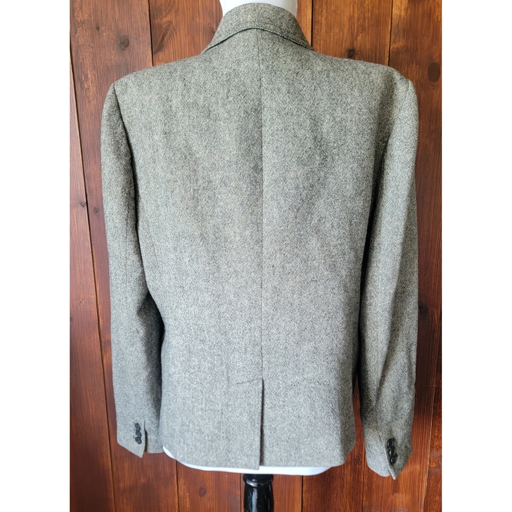 J.Crew Schoolboy Tweed Blazer Women's 14 Gray Wool Blend Textured Career Jacket - Picture 3 of 16